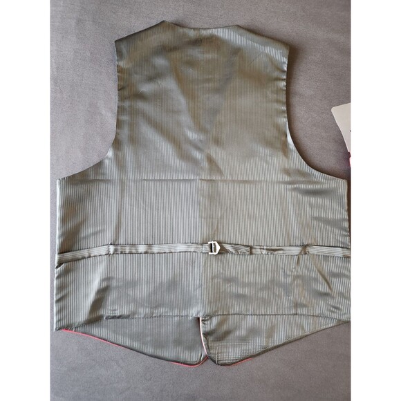 Bruno‎ Piattelli Red Rib Tuxedo Formal 4 Pc Vest Tie Bow Hanky Large prom - Picture 7 of 14